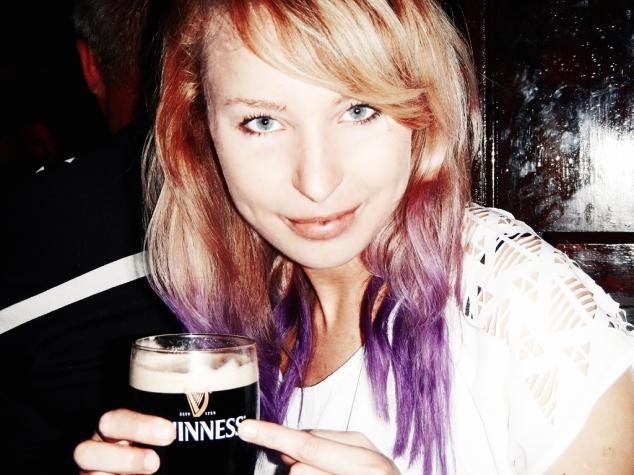 A Guinness for Ines at Temple Bar of course... I never get sick of this sorta word play... <3